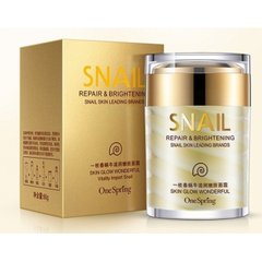 Крем з равликовим муцином, колагеном і гіалуроновою кислотою One Spring Snail Repair & Brightening Cream(60мл)